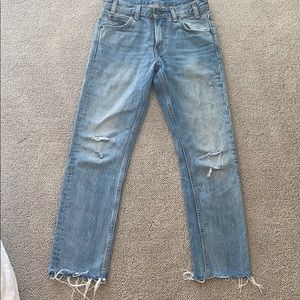 Levi’s 505 orange tab jeans size 25.